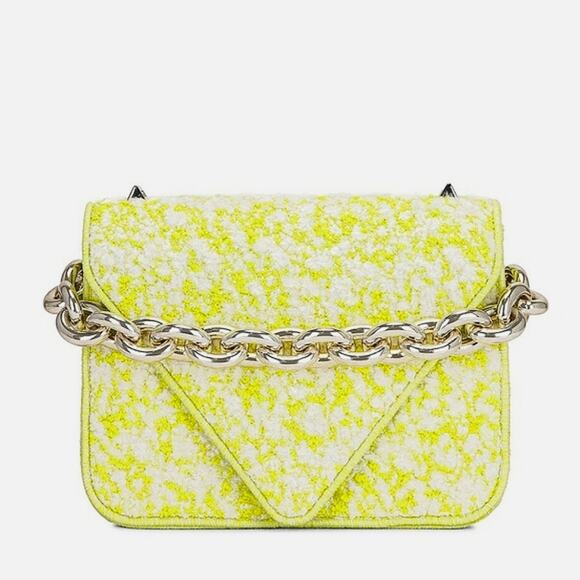 NWT$3,600 Bottega Veneta Signature Boucle Mount Chain Shoulder Seagrass Bag - Picture 2 of 16